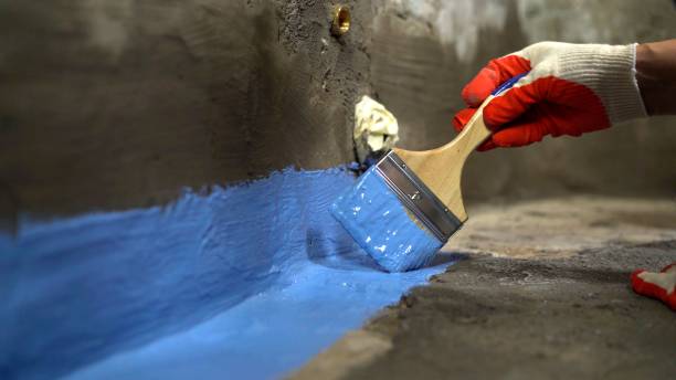 Commercial Basement Waterproofing project at a Burlington, KS business property by SJ Waterproofing Pros
